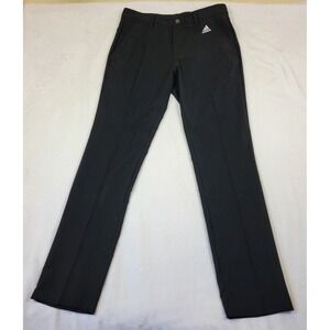 Adidas Golf Pants Men 34x33 Black Performance Stretch Polyester Straight‎ DM3081